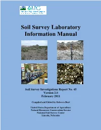 Soil Survey Laboratory Information Manual, Version 2.0 (SSIR No