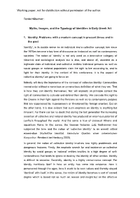 Working Paper, Not for Distribution Without Permission of the Author