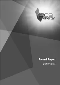 Annual Report Annual Report 2012/2013