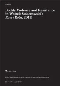 Bodily Violence and Resistance in Wojtek Smarzowski's Rose