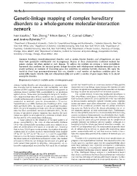 Genetic-Linkage Mapping of Complex Hereditary Disorders to a Whole-Genome Molecular-Interaction Network