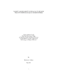 I VALIDITY and RELIABILITY of HUMAC360 to MEASURE