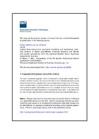Linking Three-Dimensional Geological Modelling and Multivariate Statistical Analysis to Define Groundwater Chemistry Baseline and Identify Inter-Aquifer Connectivity Within the Clarence