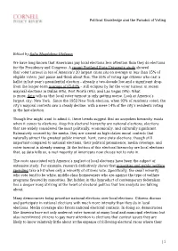 Political Knowledge and the Paradox of Voting
