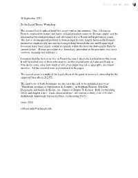 The Attached Text Is Spliced from Two Essays Written This Summer