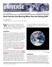 71. How Fast Are You Moving When You Are Sitting Still?