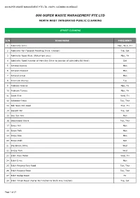 800 NWIPC Weblink Schedule