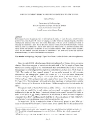 For an Anthropological History of Indigenous Discourse 1