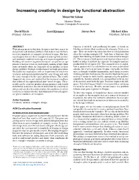 Increasing Creativity in Design by Functional Abstraction