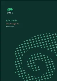 Salt Guide: SUSE Manager