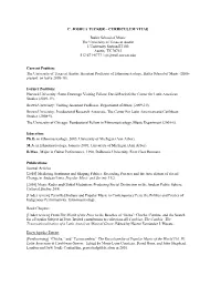 C. Joshua Tucker – Curriculum Vitae