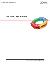 IAM Project Best Practices