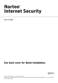 Norton Internet Security User Guide
