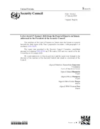 Security Council Distr.: General 27 January 2020