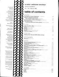 Table of Contents New Orleans for the Articles New Orleans Ray Bradbury's Song of Experience/L T