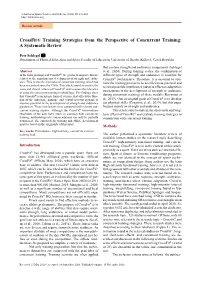 Crossfit® Training Strategies from the Perspective of Concurrent Training: a Systematic Review