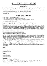 Flanagan's Running Club – Issue 31