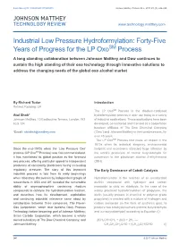 Forty-Five Years of Progress for the LP Oxosm Process
