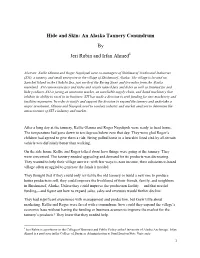 Hide and Skin: an Alaska Tannery Conundrum by Jeri Rubin and Irfan Ahmed1