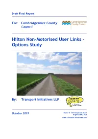 Hilton Non-Motorised User Links – Options Study