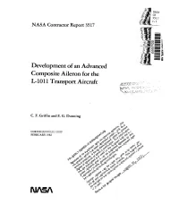 Development of an Advanced Composite Aileron for the L-101 1 Transport Aircraft