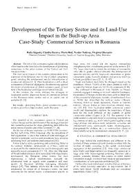 Development of the Tertiary Sector and Its Land-Use Impact in the Built-Up Area. Case-Study