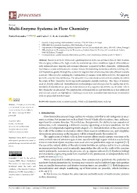 Multi-Enzyme Systems in Flow Chemistry
