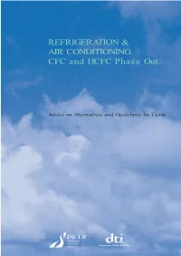 REFRIGERATION & AIR CONDITIONING CFC and HCFC