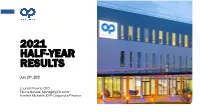 2021 Half-Year Results
