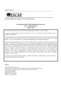 An In-Depth Study of Broadband Infrastructure in the ASEAN Region August 2013