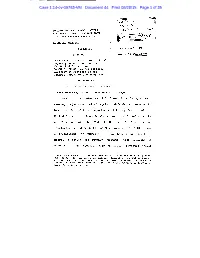 Decision and Order, in Order to Preserve the Government's