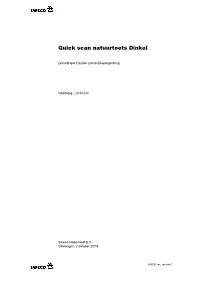 Quick Scan Natuurtoets Dinkel