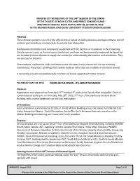 MINUTES of the MEETING of the 146Th SESSION of the SYNOD