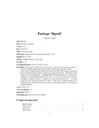Package 'Rgretl'
