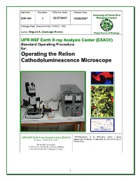 SOP Cathodoluminescence Microscope