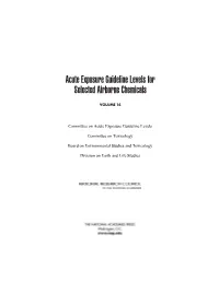 Vinyl Acetate AEGL Technical Support Document (PDF)