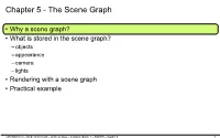 Chapter 5 - the Scene Graph