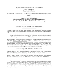False Light Invasion of Privacy, and If So, What Are the Parameters and Elements of That Tort?