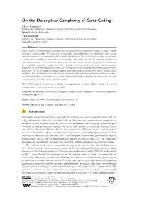 On the Descriptive Complexity of Color Coding