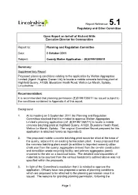 Report Reference: 5.1 Regulatory and Other Committee
