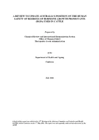 TGA Review of Hgps