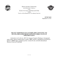 Development Committee Document
