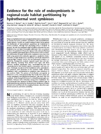 Evidence for the Role of Endosymbionts in Regional-Scale