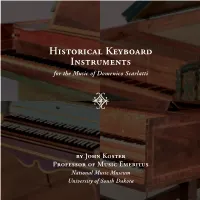 Historical Keyboard Instruments for the Music of Domenico Scarlatti