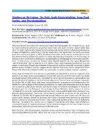 No Exit: Arab Existentialism, Jean-Paul Sartre, and Decolonization'