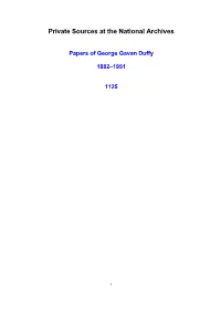 Papers of George Gavan Duffy