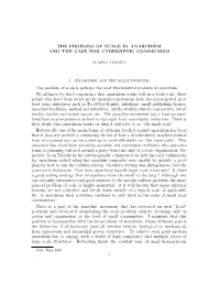 The Problem of Scale in Anarchism and the Case for Cybernetic Communism