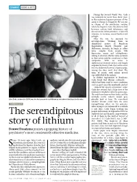 The Serendipitous Story of Lithium