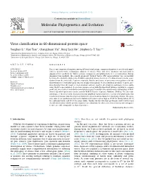 Virus Classification in 60-Dimensional Protein Space