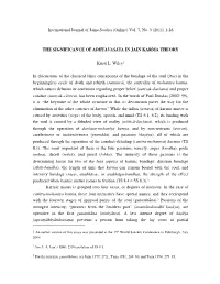 (2011) 1-26 the Significance of Adhyavasāya in Jain Karma